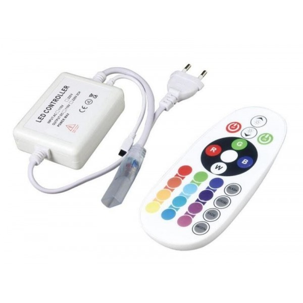 Cable Controlador Tira LED RGB 230V AC